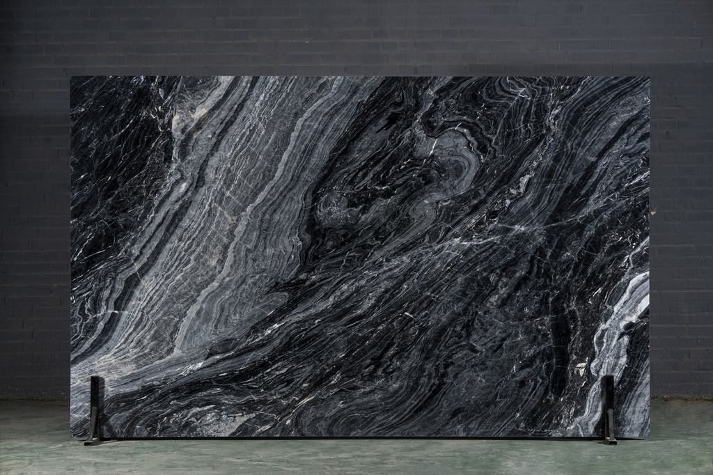 Black Line Crystalline Marble